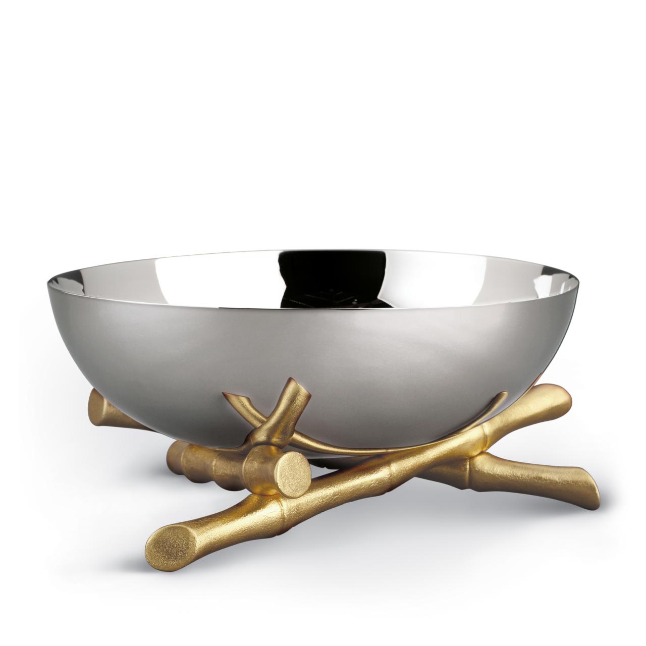 L'Objet Hand Forged Stainless Steel Bamboo Bowl/엘오브제 밤부볼