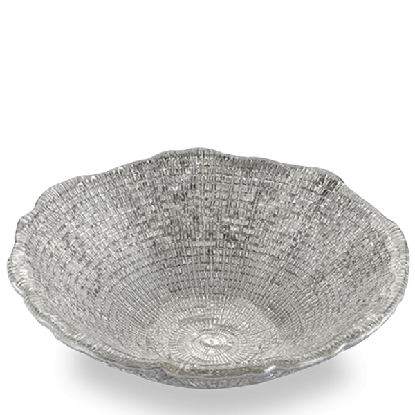 IVV Diamante Individual Bowl Beige/Chrome Decoration/아이비비 디아망떼 베이지 크롬 데코레이션 샐러드볼 18cm