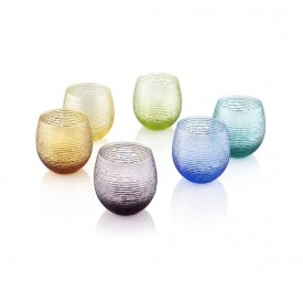 IVV Multicolor Water Glass/아이비비 멀티컬러 물컵 6 PCS/세트 250ml