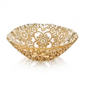 IVV Arabesque Gold Leaf Decoration Bowl/아이비비 아라베스크 골드리프 데코레이션 샐러드볼 16cm