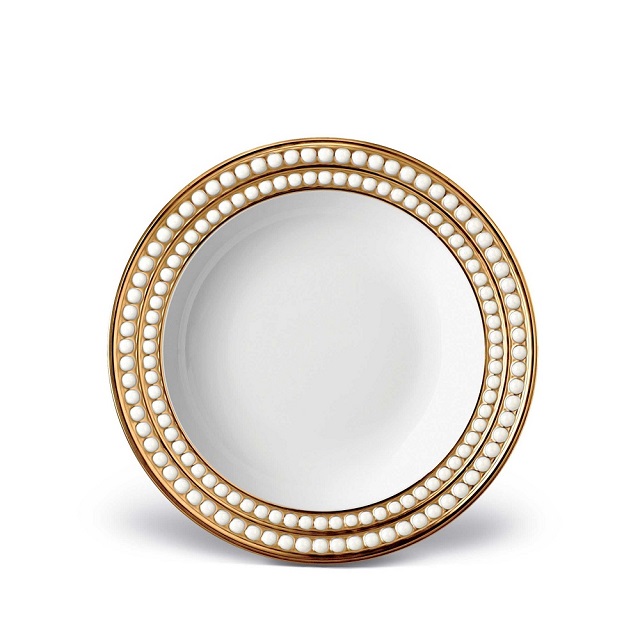 L'Objet Perlée Gold Soup Plate/엘오브제 뻬를리 골드 수프접시 23cm