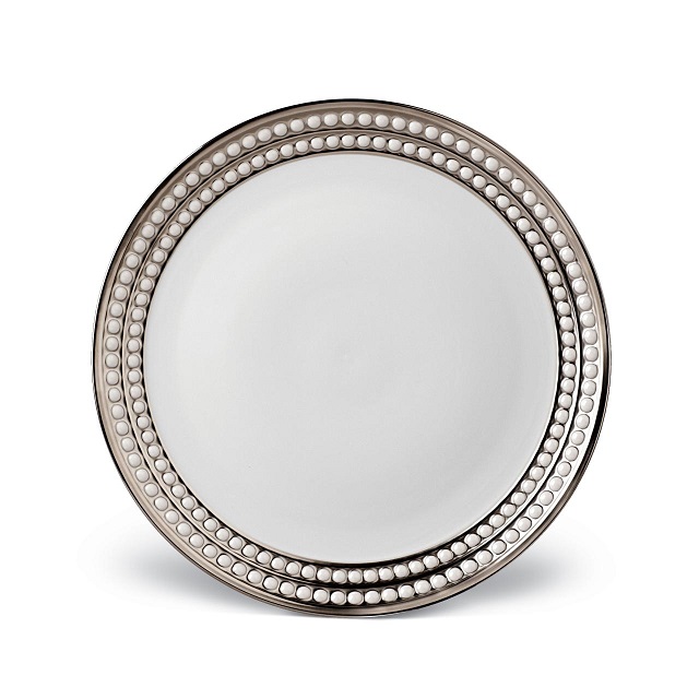 L'Objet Perlée Platinum Dinner Plate/엘오브제 뻬를리 플래티늄 디너플레이트 27cm