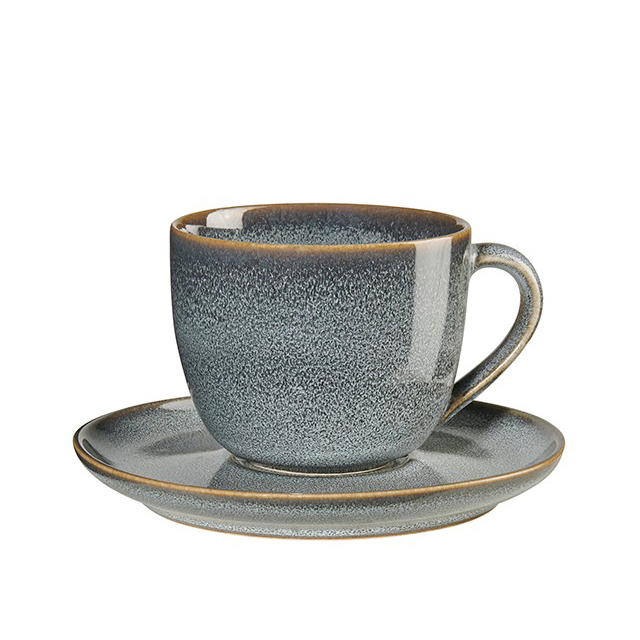 ASA Selection Saisons Denim Cappuccino Cup with Saucer/아사 셀렉션 세조 데님 카프치노잔 세트 230ml